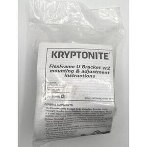Kyptonite FlexFrame U Bracket vr2 Mounting Adjustment Instructions Bike Lock New